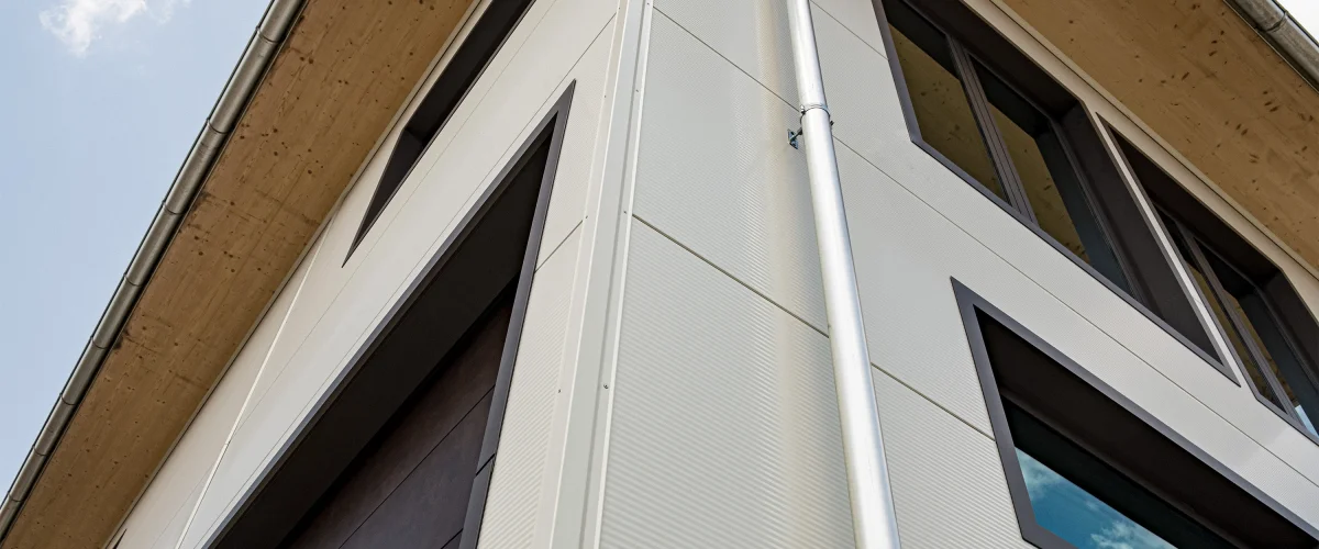 Detail der Fassadenpaneele